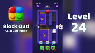 Block Out Level 24 Walkthrough 🧩 | All Levels Solution | Mini Boss