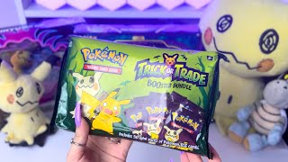 Opening Pokémon Trick OR Trade BOOster bundle 2023 | 30 trading cards including 10 holographic