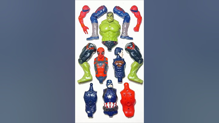 Merakit Mainan Avengers, Spiderman Vs Superman Vs Captain America Vs Hulk Smash. #avengers #shorts