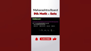 Chapter 1 Sets Problem Set 1 | Class 9th Maths Chapter 1 Sets Explanation In Marathi