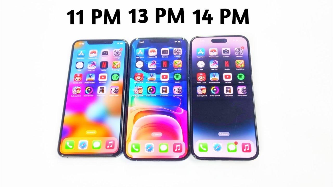 iPhone 11 Pro Max Vs iPhone 13 Pro Max Vs iPhone 14 Pro Max SPEED