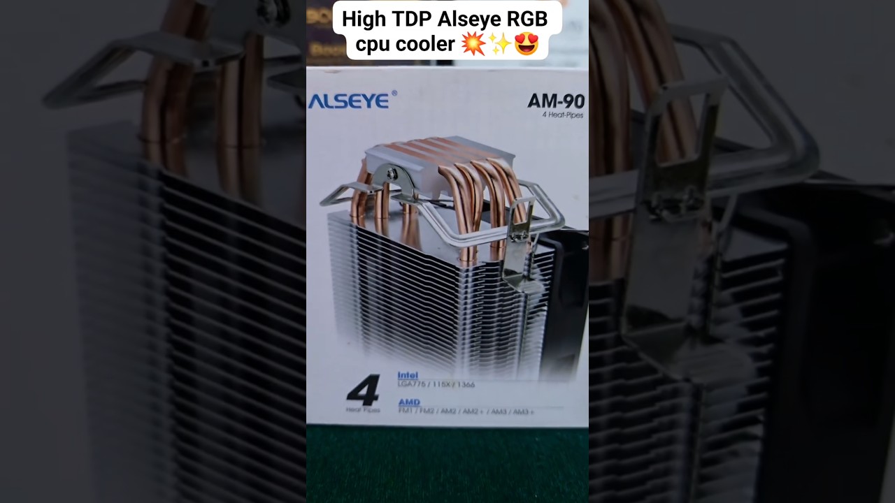 high tdp cpu cooler ✨️💥😍 alseye am90 rgb best for mid range processors 