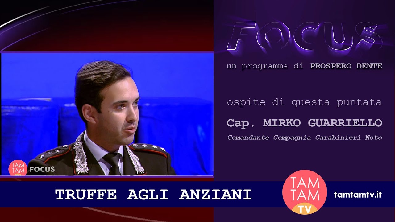 FOCUS: truffe agli anziani