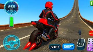 Motorcycle Stunt Racing Game 2026 - Impossible Mega Ramp Bike Stunts 3D - Android Gameplay Ep 13 screenshot 2