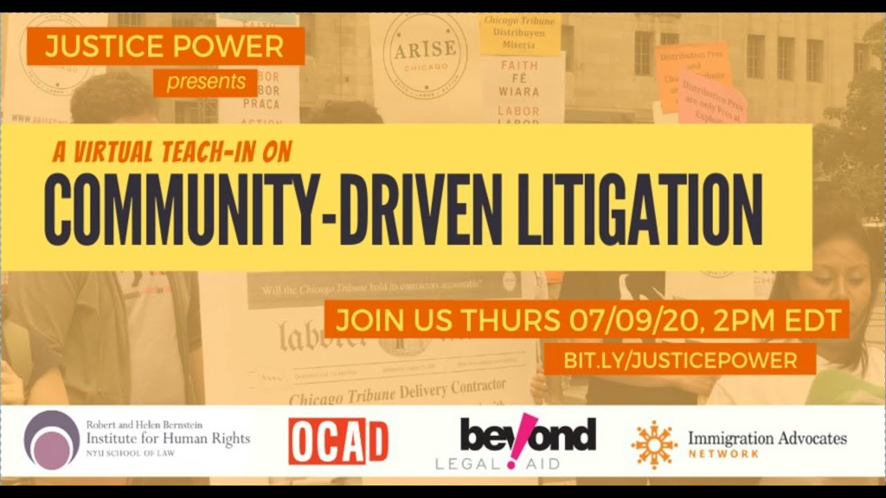 Justice Power - Community-Driven Litigation - YouTube