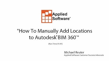 Add Locations To Bim 360