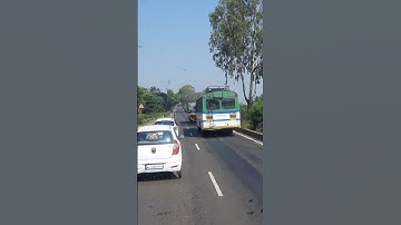 Msrtc Bus Overtaking #shorts #msrtc #stbus #ishanmokashi