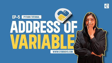 How to Find & Print Address of a Variable in Python | EP-5 Address of a Variable | Python Variables