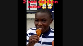 Fastest chicken eater#shorts#trending not the real owner of this video