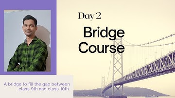 Bridge course | Day 2 | Mathematics | Class 10th | SSC Board