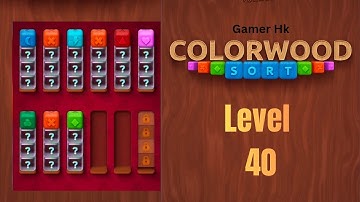 Colorwood sort puzzle level 40 Walkthrough Solution 