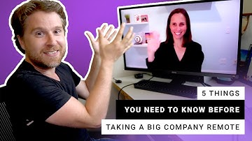 5 Things You Need To Know Before Taking Your BIG Company Remote - Sacha Connor, Virtual Work Insider