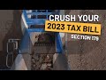 How to save money on your tax bill with machinery partner purchases  section 179 for 2023 explained