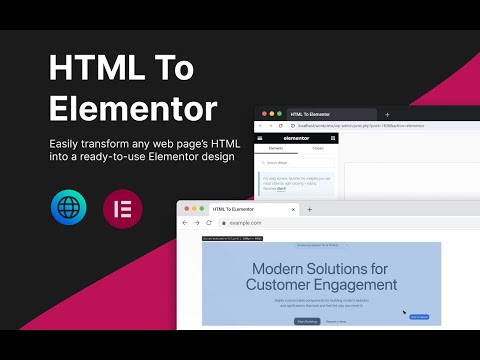 HTML To Elementor video preview 2