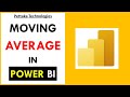 How to calculate moving average in power bi dax