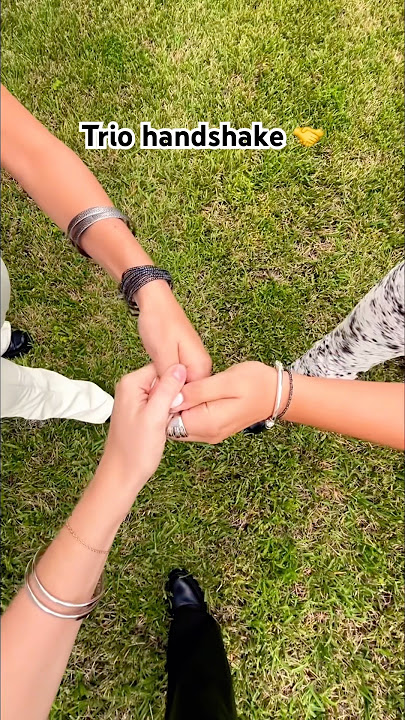 TRIO HANDSHAKE 🤝👀✨ | Triple Charm #Shorts