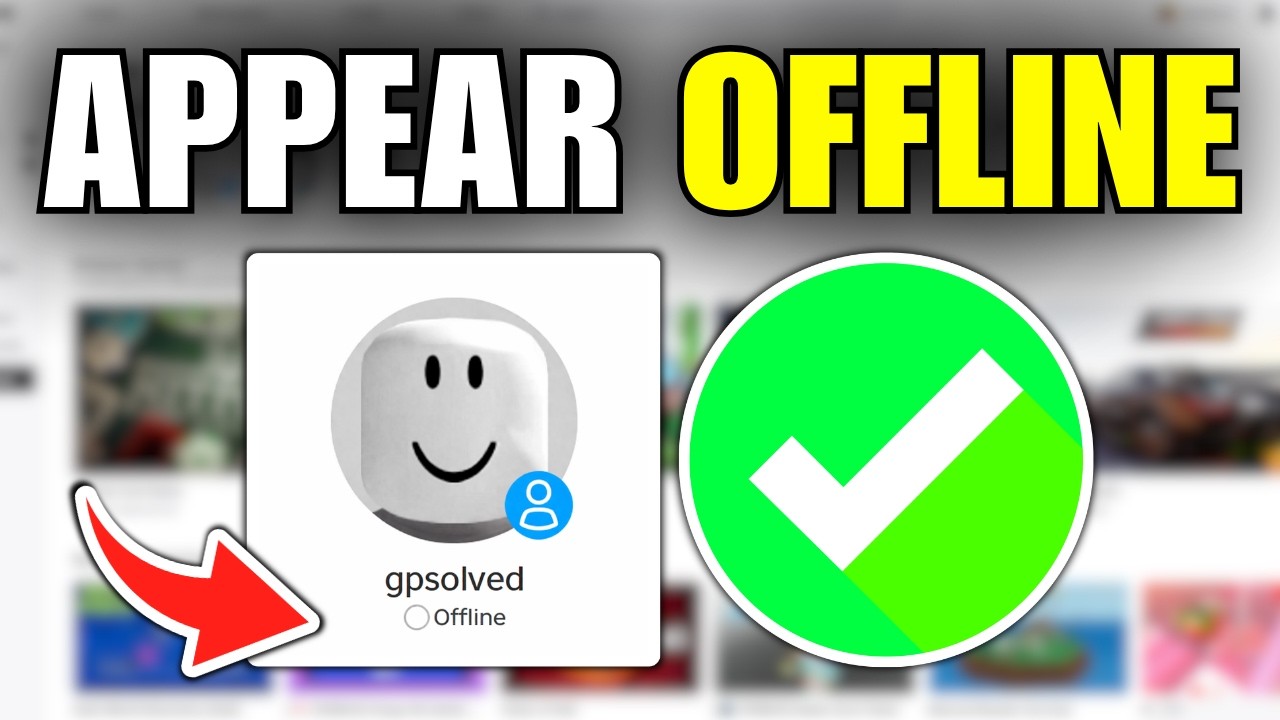 How To Appear Offline In Roblox 2026 YouTube 