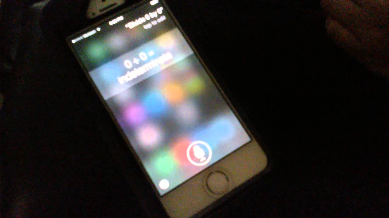Ask siri to divide zero by zero youtube