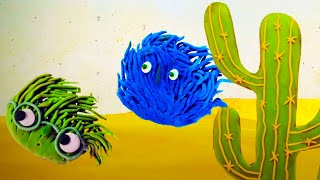 картинка: Растения и Машинки — Учимся с  Пластилинками✨Toons Academy – Развивающие мультики для малышей