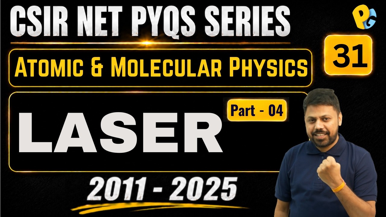 Atomic & Molecular Physics  2011-2025 PYQs Series | Part 04 | CSIR NET