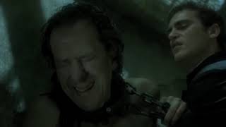 Quills/Best scene/Joaquin Phoenix/Abbé du Coulmier/Michael Caine/Geoffrey Rush/Marquis de Sade