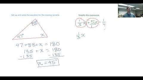 1.1 Video Notes: Solving Equations & Simplifying Expressions