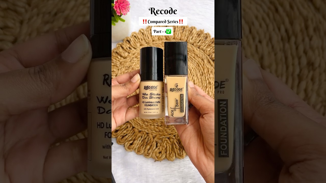 ✅Recode part 1✅/ recode foundation /three shade of recode foundation 