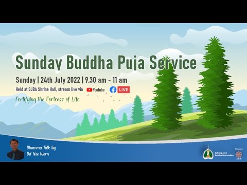 93rd Online Sunday Buddha Puja held at SJBA Shrine Hall