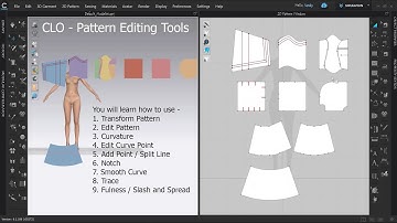 CLO | Beginners Lesson 3 Editing : Pattern Editing Tools | Sandeep Ranjan |