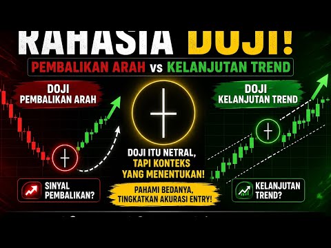 Rahasia Doji! Cara Membedakan Doji Pembalikan Arah & Kelanjutan Trend Trading