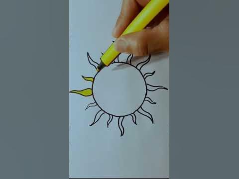 Como dibujar un Sol paso a paso - YouTube