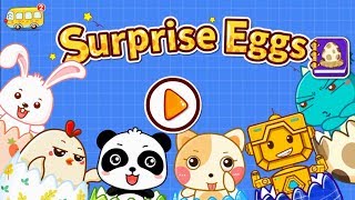 take care of baby animals surprise eggs coloring painting for kids babybus