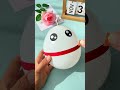 Use balloons to make a cute snowman tumbler for your children. Kindergarten crafts, parent-child cr