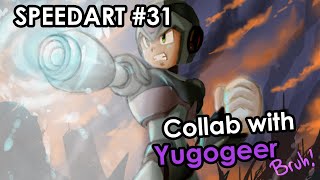 SPEEDART #31 - MEGAMAN X -  COLLAB WITH YUGO [Jakeiartwork]