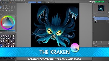 The Kraken: Game Creature Art Process with 2dGameArtGuru