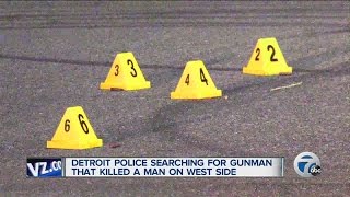 Search for suspect who shot and killed a man