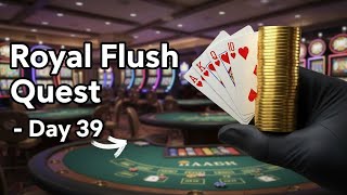 картинка: Royal Flush Quest: День 39 — Я ПОПАЛ В КВАДРАТНУЮ ДВОЙКУ в Ultimate Texas Holdem Poker!