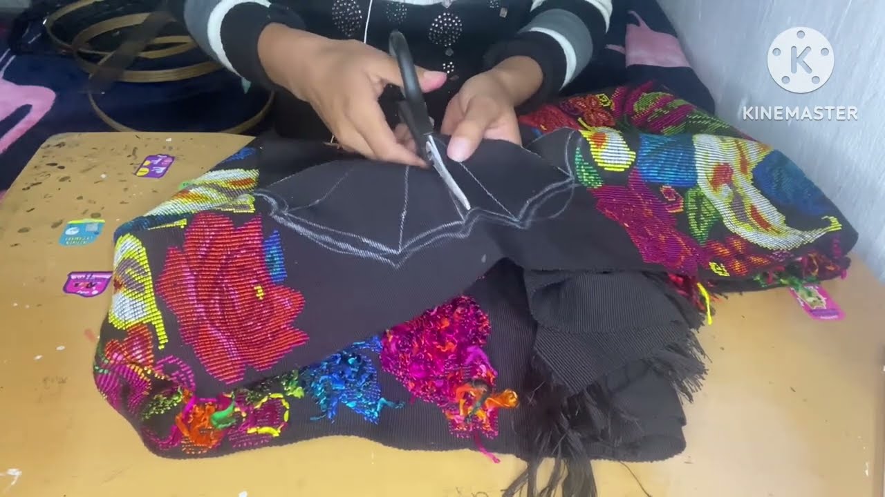 Cómo cortar y bordar cuello de blusa típica paso a paso parte 2 #trajestipicos #chichicastenango