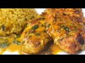 La recette franaise descalope de poulet  la sauce et  la pole