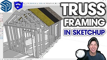 Modeling TRUSSES AND ROOFING in SketchUp (Detailed Modeling in SketchUp Part 2!)