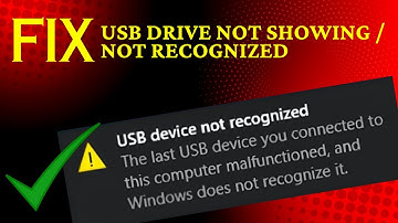 USB Drive Not Showing Up Working Solution / USB Device not Recognized in Windows 10/11