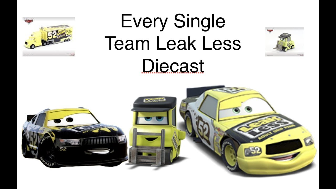 Every Single Disney Cars Team Leak Less Diecast - YouTube