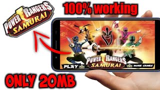 {20mb}How to download Power Rangers Samurai || Highly Compressed || bySoberGaming