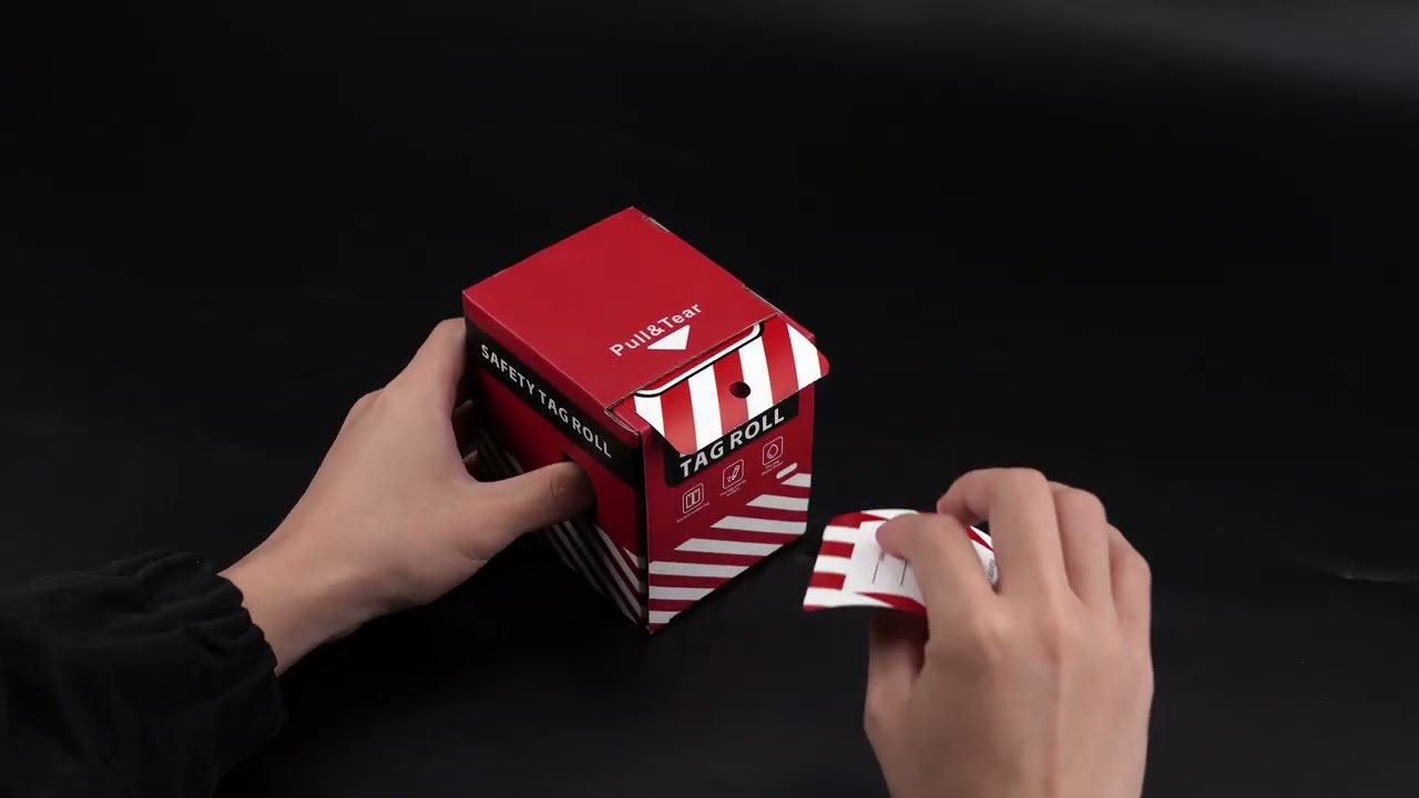セーフラン安全用品 タグアウト用ライフタグロール 操作禁止 (200枚入