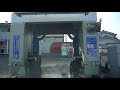 洗車機で洗車。ガソリンスタンド。 Car Wash Machine Gas station