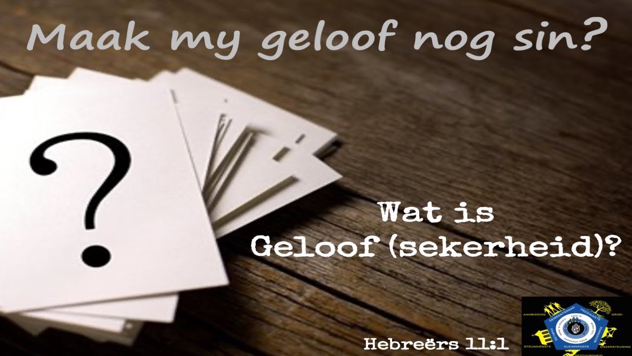 Wat is geloof? YouTube Wat is geloof? YouTube