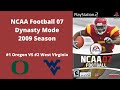 NCAA Football 07 | Dynasty Mode 2009 Season | Game 13: Oregon VS West Virginia (DAGRAVYMAN REMATCH!)