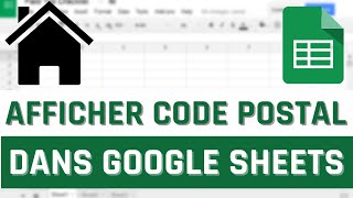 Afficher des numéros en tant que CODE POSTAL dans Google Sheets ?