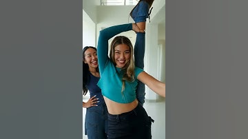 She’s SO FLEXIBLE! 😱👀🤣 _ Triple Charm #Shorts_ original shorts, tiktok, youtube, asmr