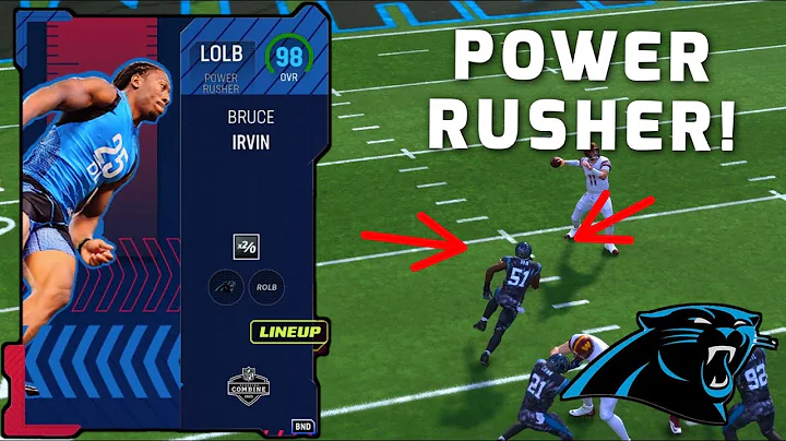 98 Bruce Irvin is UNBLOCKABLE on the Panthers Them...